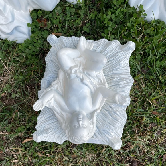 Vintage XL Nativity 21” Ceramic Molds Joseph, Mary & Baby Jesus - Picture 7 of 11